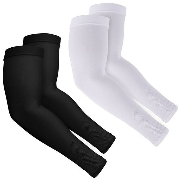 2 Pairs Unisex Outdoor Sports Cooling Arm Sleeves Cover UV Sun Protection